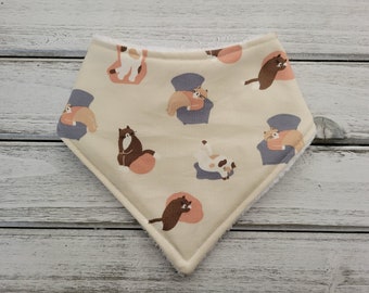 Cat bandana drool bib