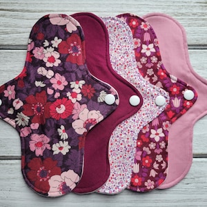 LONG - Washable Panty Liners, Starter Pack, Starter Kit, Washable Hygienic Pads, Panty Liners, Eco Friendly Panty Liners, Organic Cotton