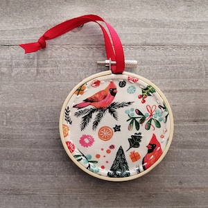 Cardinal christmas ornament