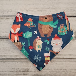 Animals bandana drool bib for baby
