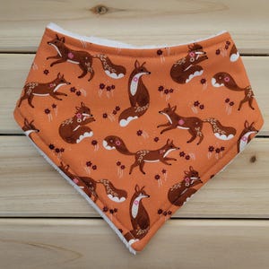 Fox bandana drool bib