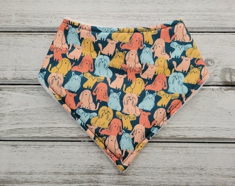 Dog bandana drool bib for baby