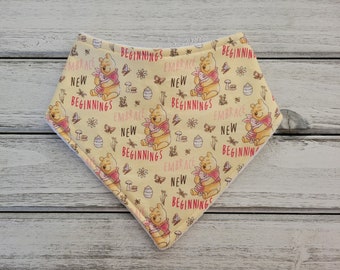 Winnie The Pooh bandana drool bib