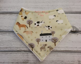 Barn bandana drool bib for baby