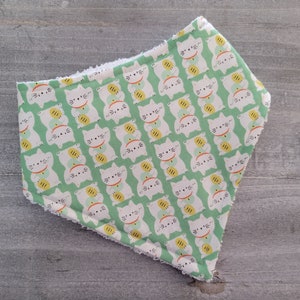Cats bandana drool bib for baby