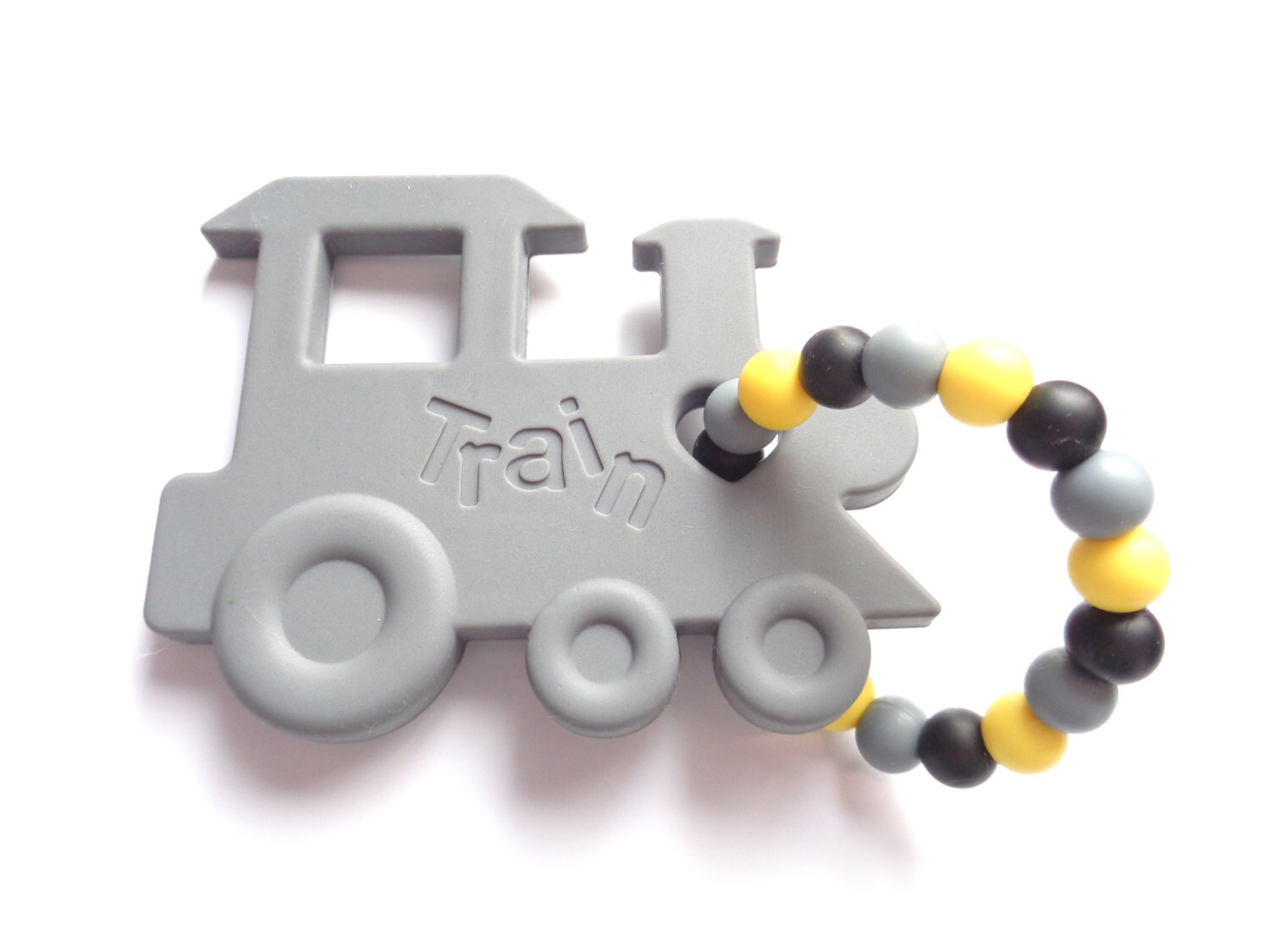 Baby Teething Toy Silicone Teething Toy Train Teething Toy Etsy