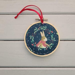 Ornement de noël lapin