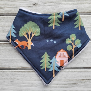 Fox bandana drool bib for baby