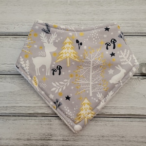 Animal bandana drool bib for baby