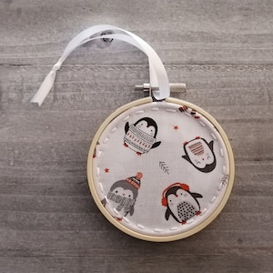 Penguin christmas ornament
