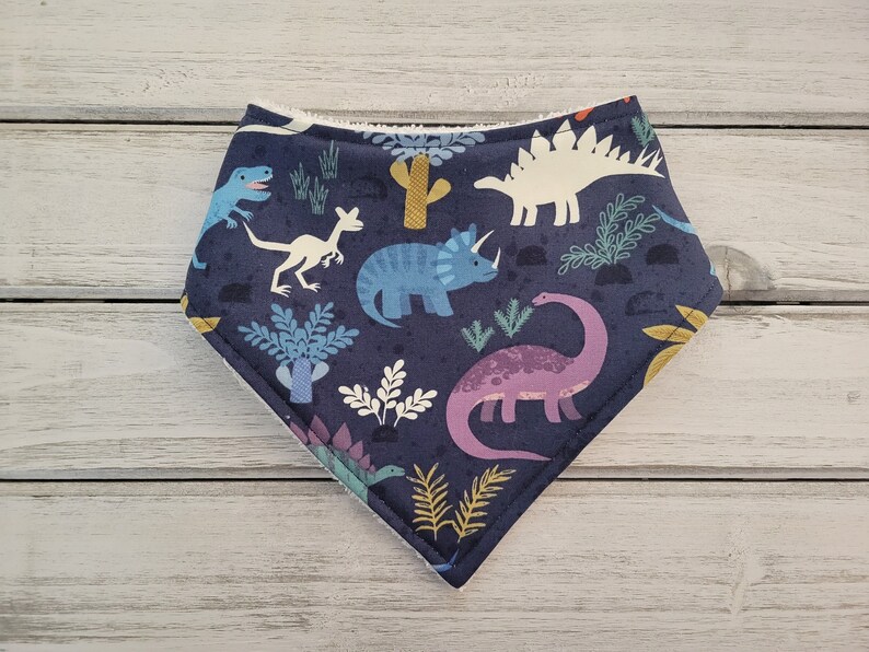 Dinosaur bandana drool bib image 1