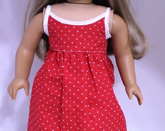 Summer Nightgown fits Slim 18"doll   Handmade