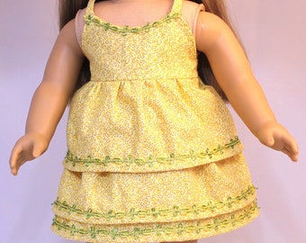 Camisole & skirt for 18 inch doll      Handmade fits AG doll Includes a pair of shoes