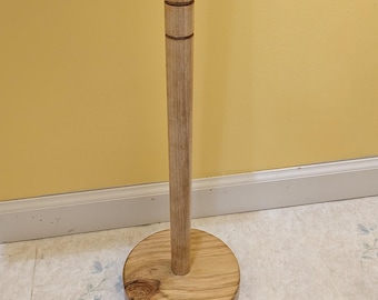 freestanding handmade wooden toilet paper holder, free standing, bathroom organizer, rack storage rustic decor