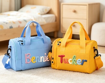 Personalized Name Duffle Bag For Kids, Custom Kids Sports Bag With Name, Embroidered Travel Bag, Girl’s Ballet Bag, Back To School Gifts