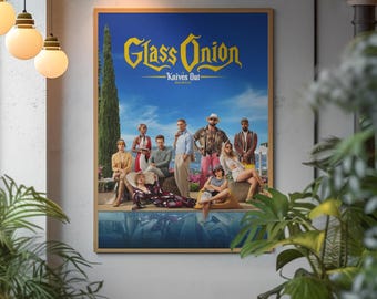 Locandina del film Glass Onion (rotolata) / Poster ispirato a Knives Out (Knives Out) da appendere al muro