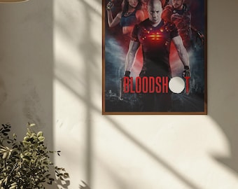 Locandina del film Bloodshot (rotolo arrotolato) / Arte murale di fantascienza e azione
