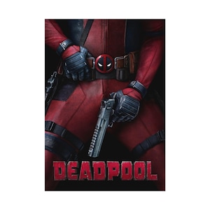 Póster de la película Deadpool (enrollado) / Arte mural de superhéroes imagen 2
