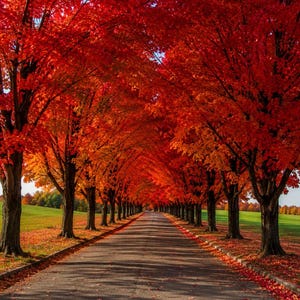 October Glory Maple Tree Live Plant QT Pot, 10-18" Tall, Acer rubrum , Brilliant Red Fall Color, Fast Growing Shade Tree for Landscaping
