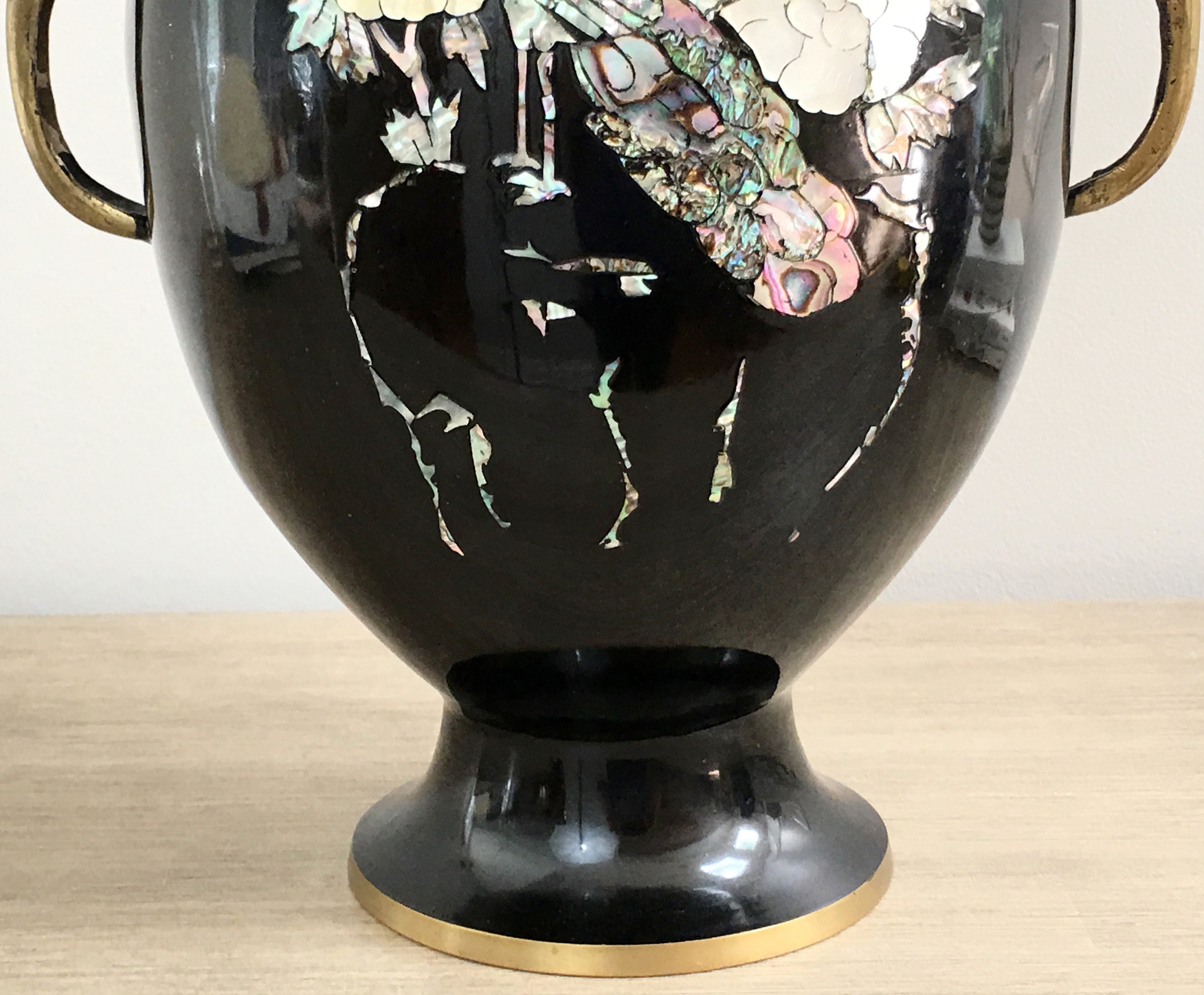 large black vase decor