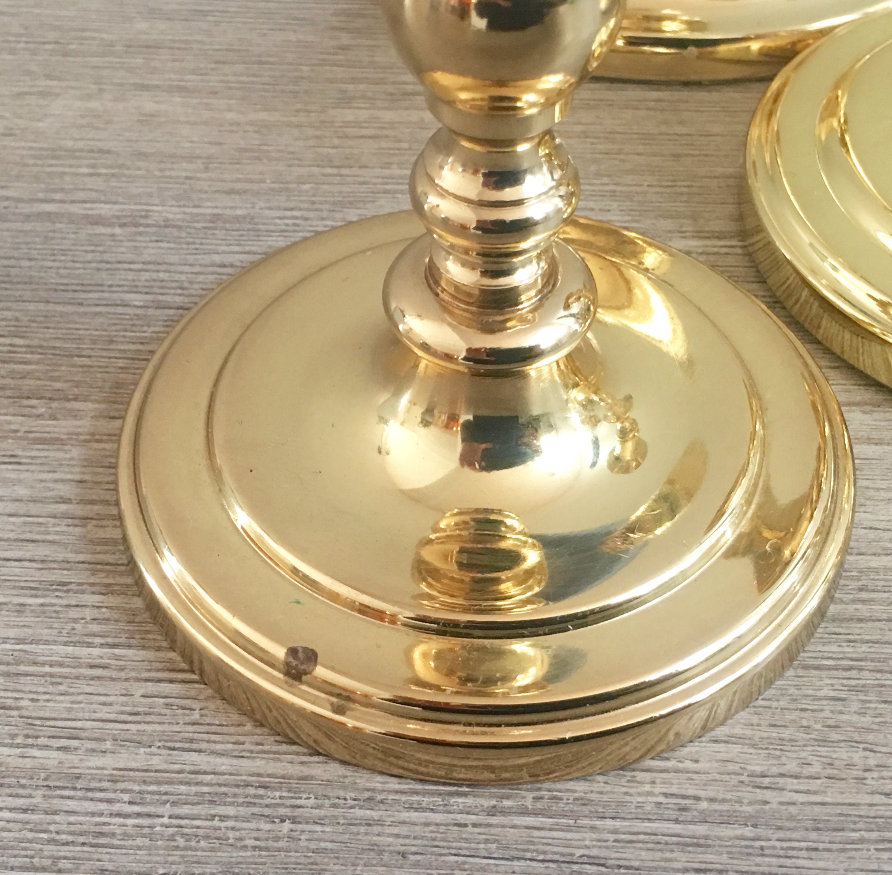 Brass Candlestick Set Baldwin Brass Collection Five Gold Candle Holders