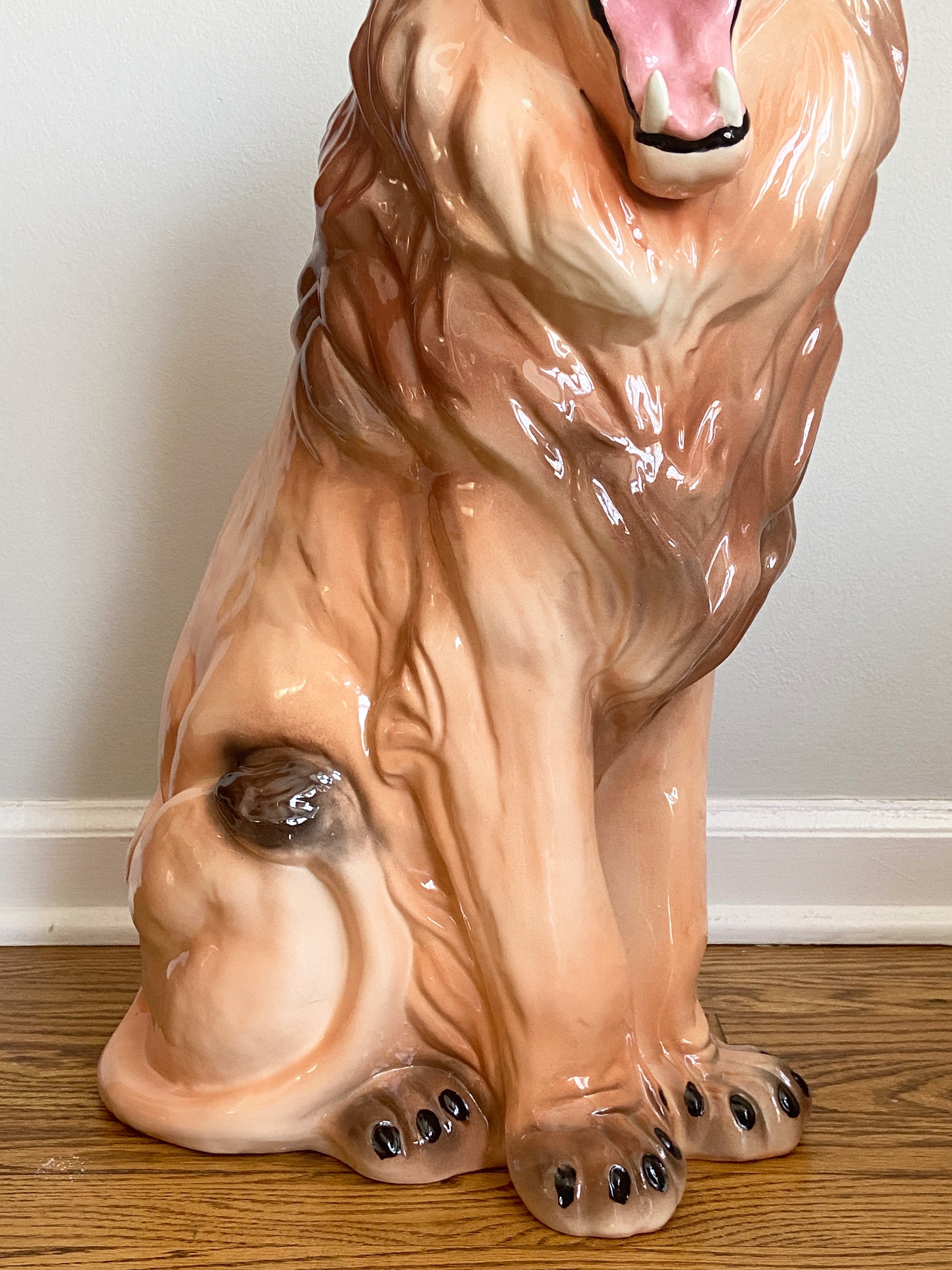 lion ceramic statues