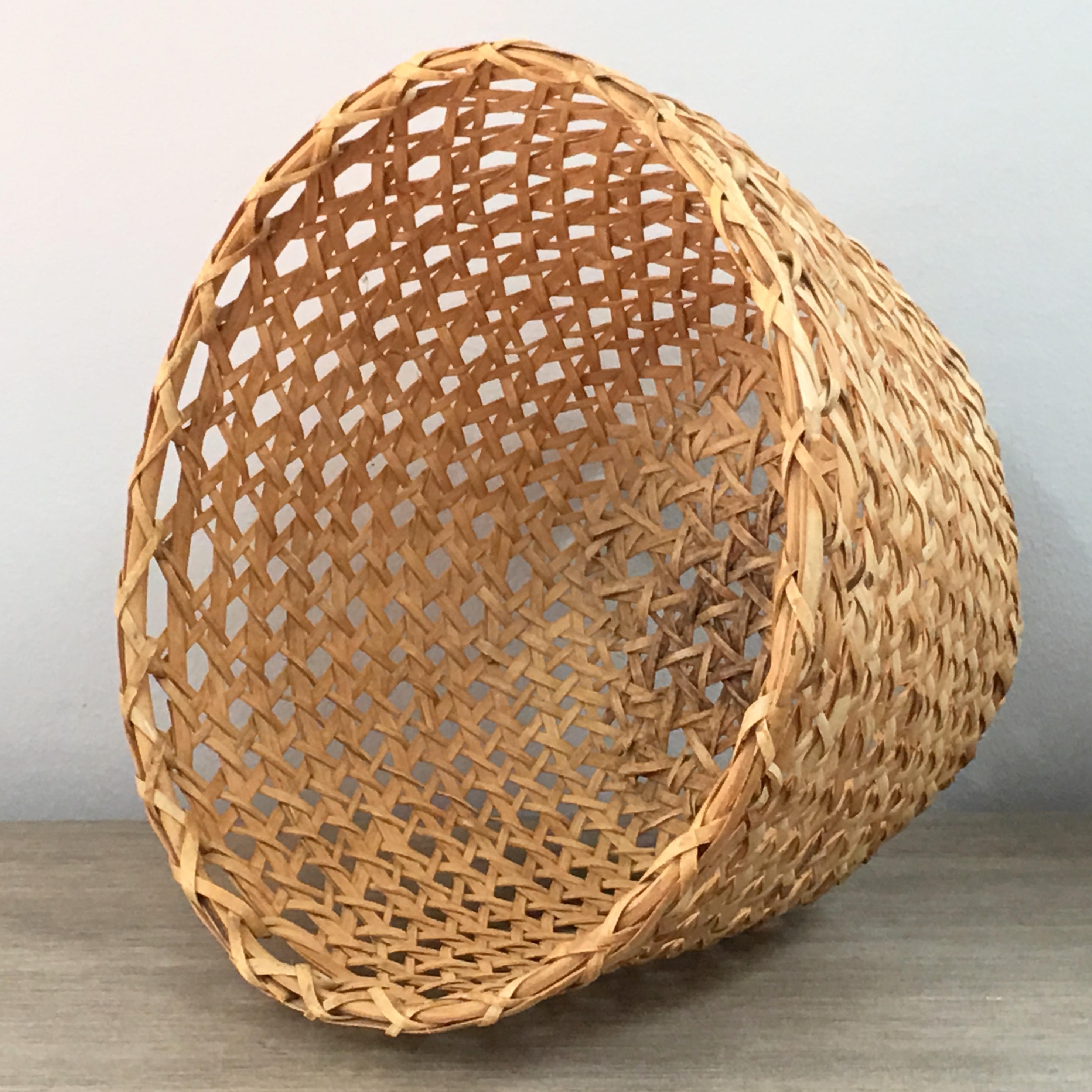 Bamboo Open Weave Basket Planter