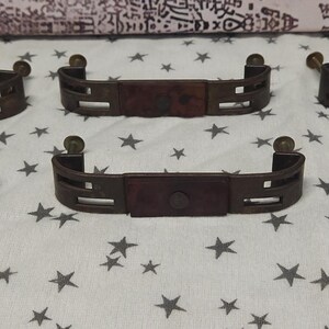 Lot of Art Deco Drawer Pulls-Brass Plated Hardware with Genuine Bakelite Inserts-Dresser Pulls for Restoration Parts