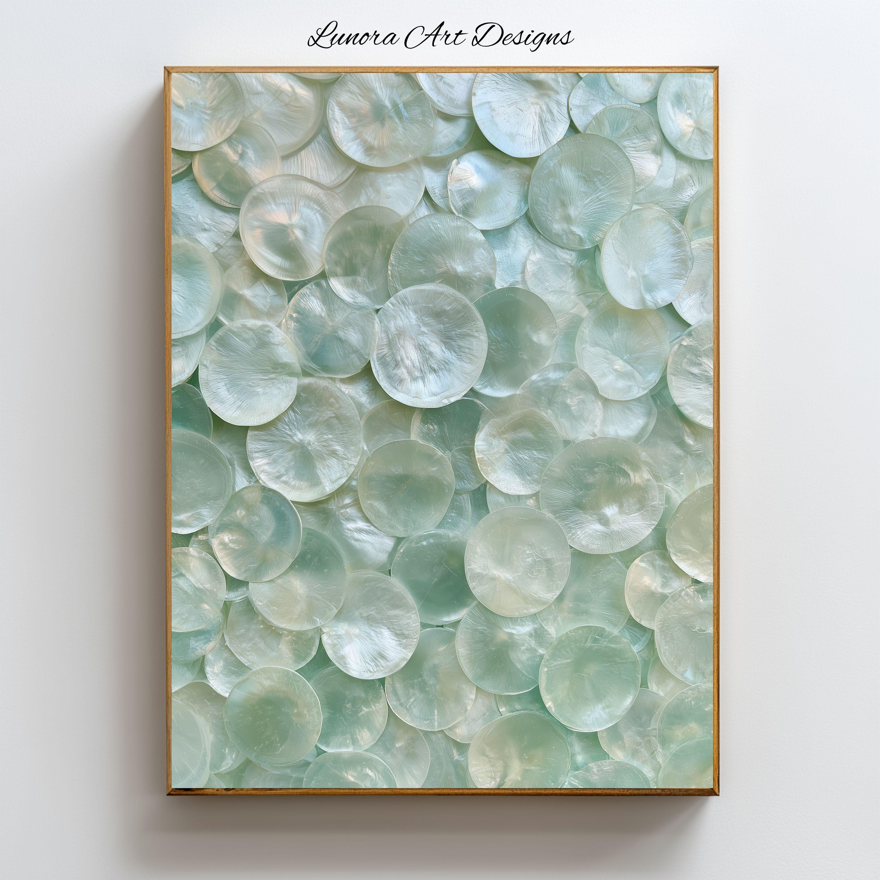 Capiz Shell Wall Hangings Aqua - Etsy