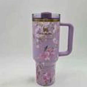 stanleyLove Shack Fancy tumbler 40oz Quencher H2.0 Tumbler Rosa Beaux Purple New image 2