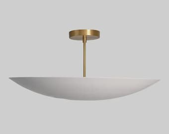 Messing Sputnik Kronleuchter: Mid Century Modern 6-flammige Leuchte