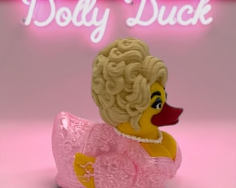Dolly Parton Anka | 3D-utskriven Dolly Anka | Instrumentbrädan Anka | Jeep Anka | Dolly Parton-present