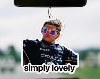Deodorante per auto Verstappen, accessorio per auto per appassionati di Formula Racing