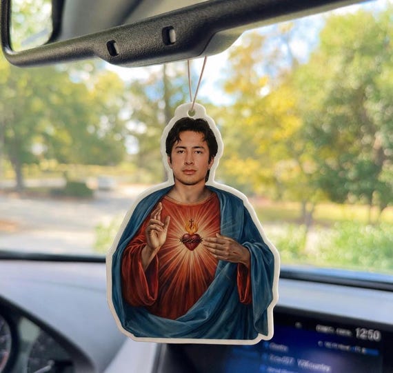 Hockey Player Inspired Air Freshener, Hockey Romance Car Accessory, Booktok Reader Gift