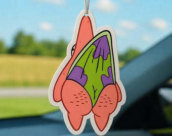 Cartoon Star Booty Car Freshener, Meme Air Freshener, Novelty Auto Decor