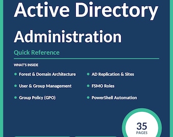 Krótki przewodnik po administracji usługą Active Directory | Arkusz informacyjny administratora systemów IT (PDF)