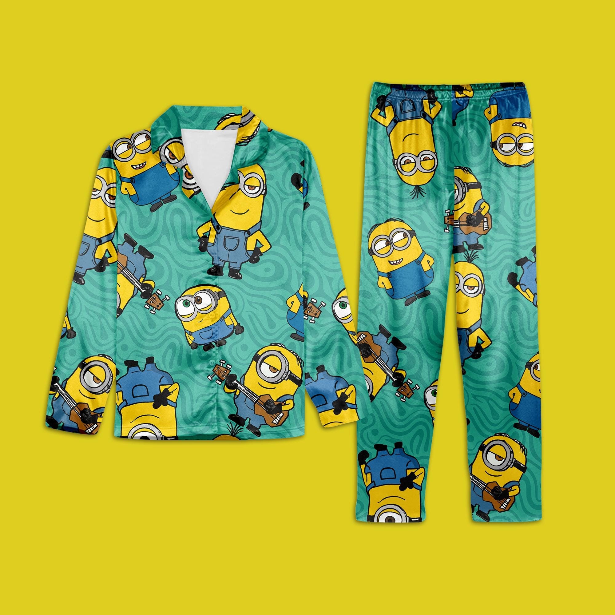 Minion pjs for adults hotsell