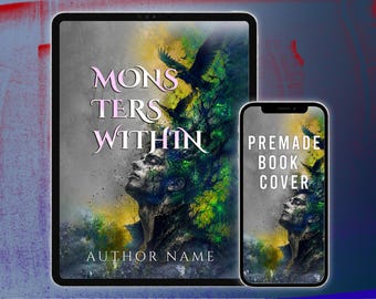 Premade Book Cover Design, Kindle Cover, Dark Fantasy, Cursed Magic, Ravens