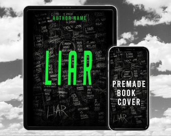 Liar Premade Book Cover, Psychological Thriller Cover, Suspense Mystery Design