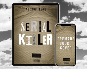 Premade Book Cover Design, Kindle Cover, Serial Killer Crime Thriller