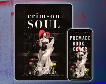 Premade Book Cover Design Kindle Romance Crimson Soul Gothic