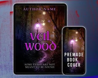 Premade Book Cover Design, Kindle Cover, Fantasy Magic Forest