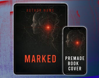 Premade Book Cover Design, Kindle Cover, Psychological Thriller Marked