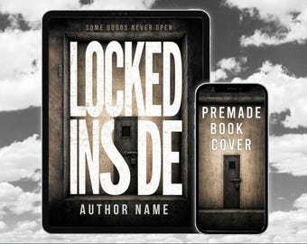 Missing Link Thriller Cover Template Red Typographic Mystery Suspense Book Design