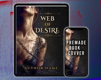 Dark Romance Premade Book Cover Gothic Desire Seduction Obsession Luxury