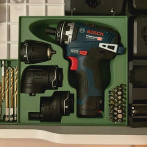 Bosch GSR 12V-35 FC Gridfinity Holder 3D Printed — Fits FlexiClick Attachments