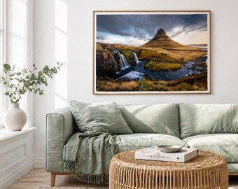 アイスランドの山岳写真プリント｜キルキュフェル・スナイフェルスネス｜ファインアート壁装飾