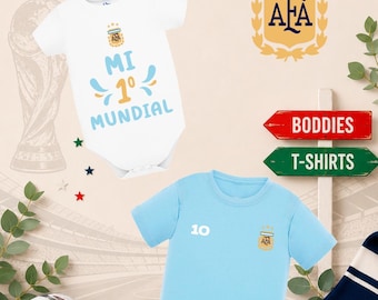 Body para bebé "Mi primer Mundial 2026" | Body de fútbol para bebé | Talla y país personalizados | Regalo de fútbol para bebé | Regalo para baby shower | Hecho a mano en Portugal