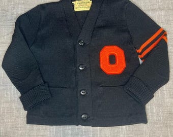 Vintage Skookum Oregon State Universität Letterman Varsity Strickjacke Jugend Größe 4