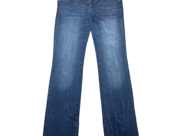 Jungfrau nur VO Jeans Womens 11 Blue Denim Bootcut Low Rise verziert Y2K-Stil